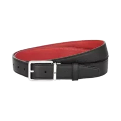 Montblanc reversible belt, black/red