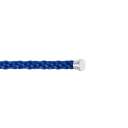Câble FRED Cordon GM Grand Modèle en corderie Bleu Indigo embouts en acier inoxydable
