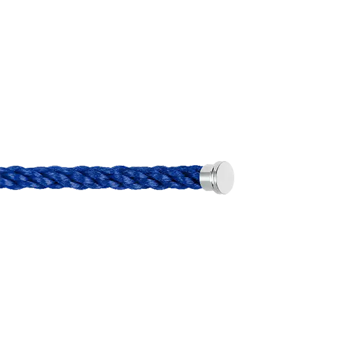 Câble FRED Cordon GM Grand Modèle en corderie Bleu Indigo embouts en acier inoxydable