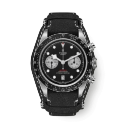 Black Bay Chrono Cadran noir cuir 79360n-0005