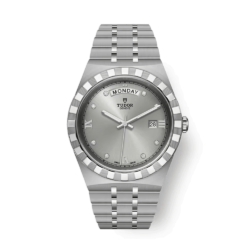 Tudor Royal argenté serti 41 mm m28600-0002