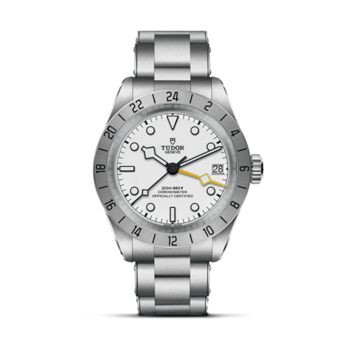 Black Bay Pro bracelet acier cadran blanc, tudor-m79470-0004