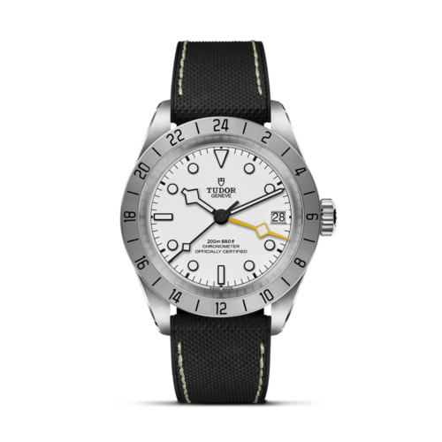 Black Bay Pro bracelet hybride cadran blanc 39 mm 79470-0006