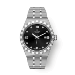 TUDOR ROYAL SET SCHWARZES ZIFFERBLATT DATUM 28 MM m28300-0004
