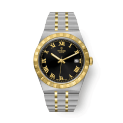 TUDOR ROYAL BLACK AND GOLD DIAL DATE 38 MM m28503-0006