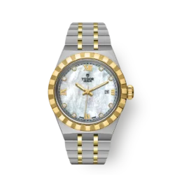 tudor royal mother-of-pearl gold set 28 mm-m28303-0007