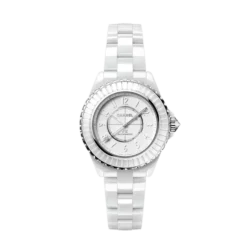 montre-chanel-j12-edition-1-automatique-cadran-blanc-bracelet-ceramique-blanche-33-mm-h6785