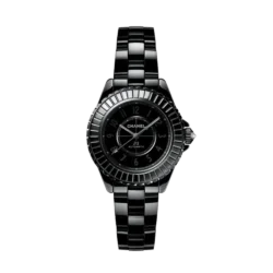 Chanel J12 Edition 1 automatic watch with black dial and black ceramic bracelet, 33mm, h6784