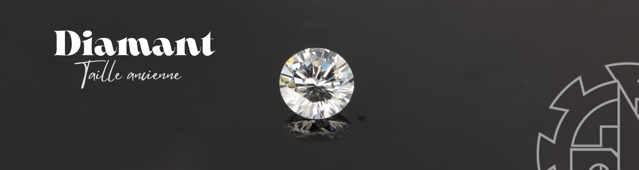 Banner mit antiken Diamanten