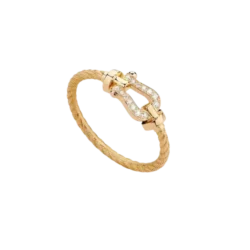 <b>FRED</b><br> Stärke 10<br> Kleines Ring-Set aus Gelbgold