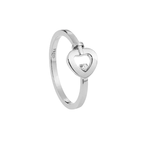 <b>FRED</b> <br> Pretty Woman <br> Bague or blanc