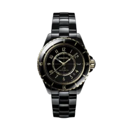 Montre Chanel J12 Gold céramique noire 38 mm chez Bollwerk Joailliers Mulhouse et Belfort