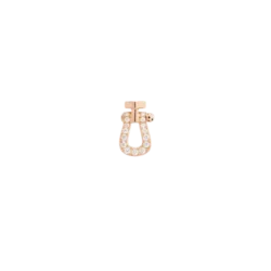 <B>FRED</B><br>Force 10 PM <br> Boucle d'oreille gauche or rose sertie