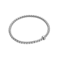 Bracelet Eka M or blanc diamant, FOPE