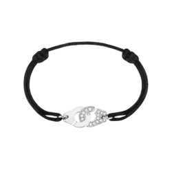 Dinh Van Menottes R12 bracelet in white gold with diamonds, 341122, white gold with diamonds