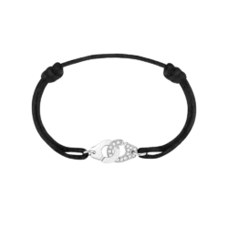 Dinh Van Menottes R10 bracelet in white gold with diamonds, 341222, white gold with diamonds