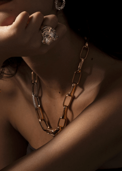 Collier or jaune fête des mères