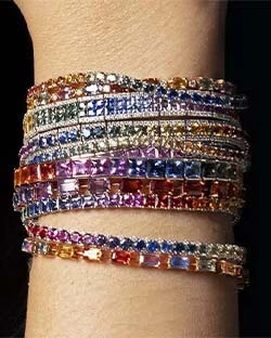 Les bracelets rivières de diamants