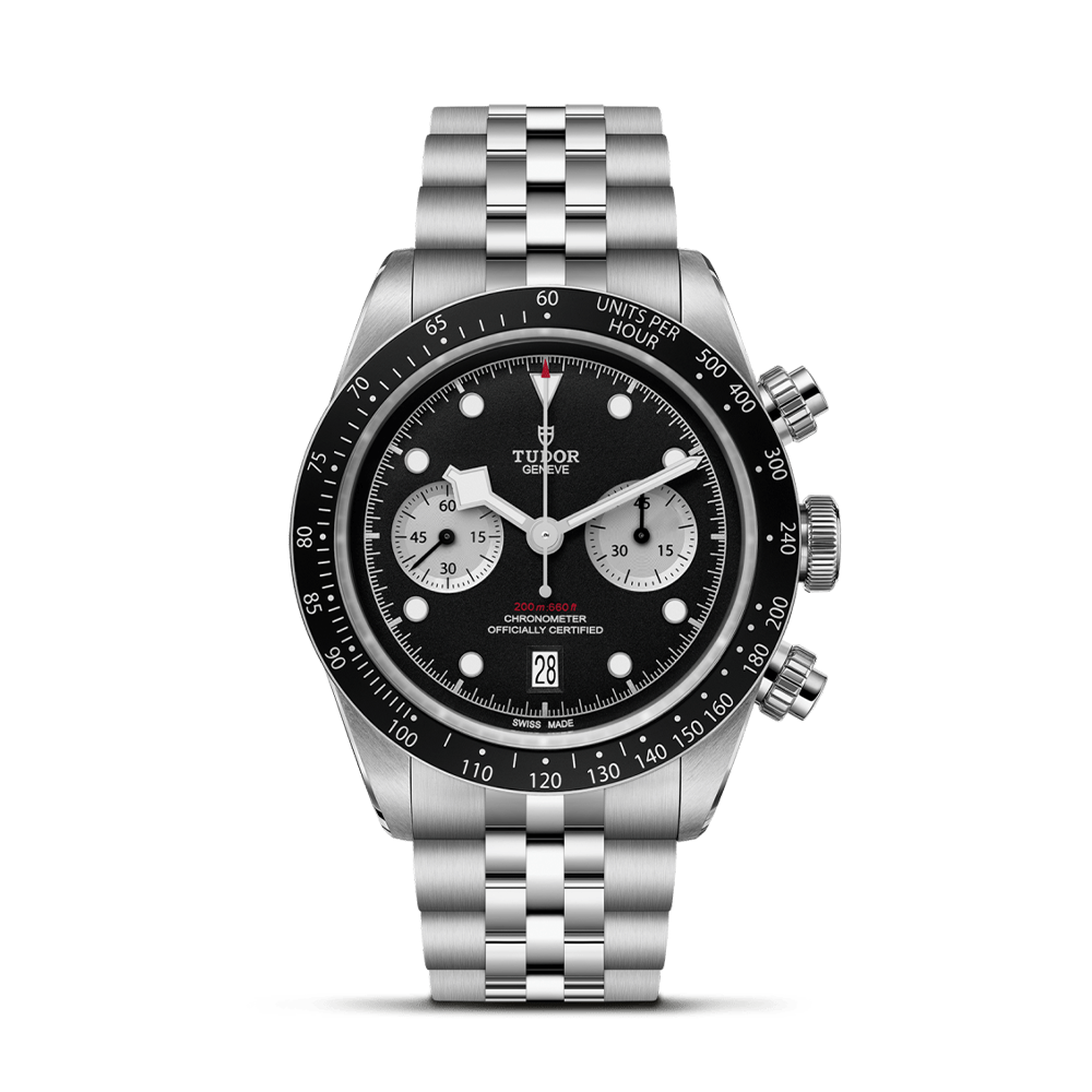 Black Bay Chrono bracelet 5 mailles cadran noir - tudor-m79360n-0013