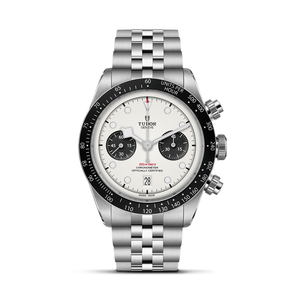 Black Bay Chrono bracelet 5 mailles cadran blanc - tudor-m79360n-0014