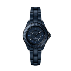 CHANEL J12 blue watch with sapphire indices, 33 mm, calibre 12.1