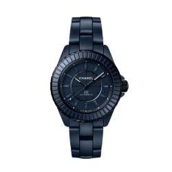 CHANEL J12 blue watch with sapphire indices, 38 mm, calibre 12.1