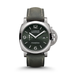 Panerai Luminor Marina Titanio grünes Zifferblatt 44 mm PAM03325