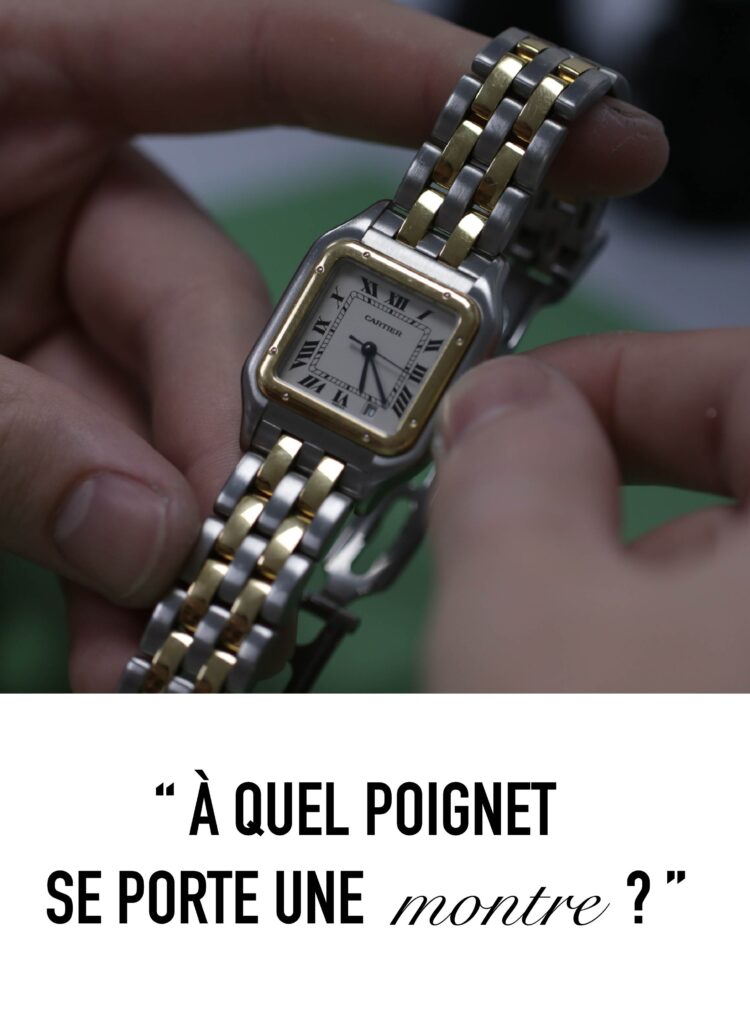 À quel poignet se porte une montre