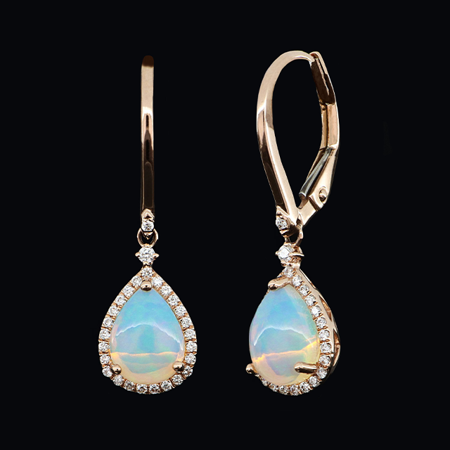 Boucles d'oreilles pendantes - boucles d'oreilles de mariage - Bollwerk joailliers Mulhouse Belfort Bâle